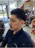 ツーブロックショート