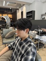アロー 船橋店(AROH)&nbsp;MEN’S HAIR/ブルーブラック/フェザーパーマ/船橋