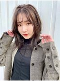 切りっぱなしスタイルニュアンス巻き_似合わせスタイリング