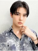 20代30代◎秋の爽やかセンターパート黒髪