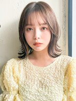 アグノス 青山(Agnos) デザインカラーイメチェン外ハネボブフェイスフレーミング