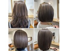 大人女性向けの上品なハイライト【髪質改善/白髪染め/宇都宮】