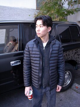 ニュアンスパーマラフカールナチュラルセンターパート/渋谷