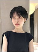 シースルーバングの小顔マッシュショート20代30代40代