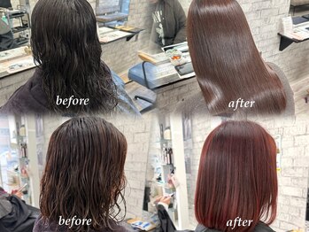サロンジオ 本厚木(salon the O's)の写真/丁寧なカウンセリングで自然なストレートへ◎クセでお悩みのお客様から絶大な支持♪【本厚木駅/髪質改善】