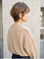 シェル 吉祥寺(shell) くびレイヤーエモージュグレージュカラーくびれショート/吉祥寺