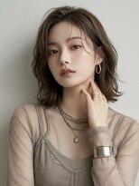 ヘアーメイク ライズ 西田辺店(Hair make rise;)&nbsp;大人可愛い20代30代40代ミディアムレイヤーグレージュ