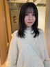 小顔コース★カット＋前髪,顔周りストレート＋コアミーTR ￥16,500