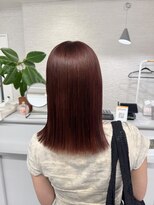 ジーライツ(G-Reiz)&nbsp;ブリーチなしダブルカラーでレッドカラー