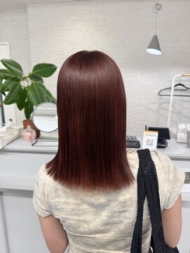 ジーライツ(G-Reiz) ブリーチなしダブルカラーでレッドカラー