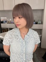 ブランコトレス 鏡島(BLANCO tres)&nbsp;ダークパープル/ナチュラルショート/夏のヘアアレンジ/鏡島