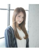 大人かわいいさらさらストレート