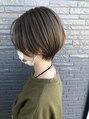 アース 米沢店(HAIR&MAKE EARTH) ショート×ミルクティーカラー。