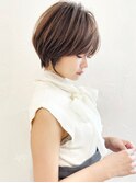 マッシュショート/ショートボブ/耳掛けショート/アッシュ