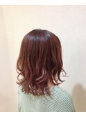 【 ナチュラルグラデーション × オレンジベージュ 】