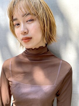 クオン 今泉(quon) 【quon】切りっぱなしブロンド -天神 今泉 薬院-