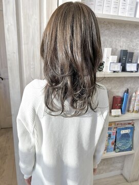 キャアリー(Caary) 福山市美容室Caary クリーミーブラウン☆ ロングレイヤー