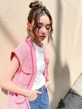 エース (ACE) ACE 顔まわりウェーブ巻き×うるつやマロンベージュ