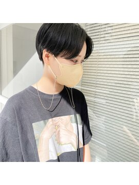 ミント(mint) ハンサムショート/ショート/メンズライクショート/グレー