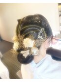 成人式水引きヘアセット