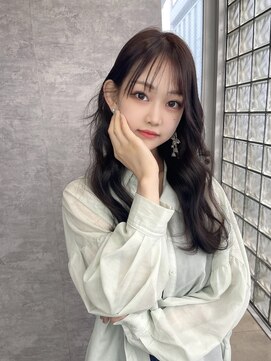 アルバ ヘアリゾート(ALBA) 【ALBA塚原】小顔シースルーバングロングレイヤー韓国スタイル