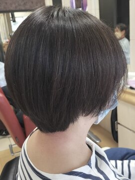 ヘアークリアー 春日部 大人可愛いショートボブ/可愛らしい丸みスタイル/30代40代50代