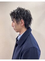 スタイル 茅ケ崎(STYLE)&nbsp;ウルフ/アッシュブラック/カルマパーマ/ベリーショート/茅ヶ崎