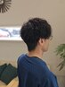『SHIRANE指名限定』メンズツイスト、スパイラルなどデザインパーマ×カット