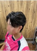 フェザーパーマスタイル