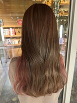 美容室 ビ フェスカ(B FESCA)&nbsp;インナーカラー/30代40代/イヤリングカラー/ピンク