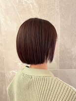 トップヘアーテラス(TOPHAIR TERRACE) 切りっぱなしショートボブ×マロンベージュ
