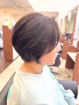 セルボーン ショート/オリーブ/質感再製/大人女性