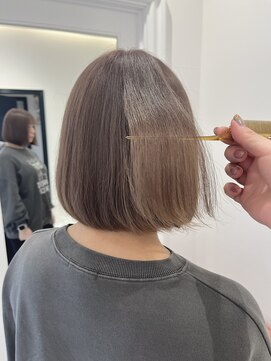 モア 岡崎(more) 【ハイトーングレージュ】ブリーチ1回/more岡崎店大山