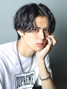 リップス 千葉annex(LIPPS) シャドウパーマ センターパート