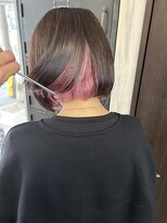 ルミヨコハマ 横浜駅店(Lumi) インナーカラーペールピンクボブ