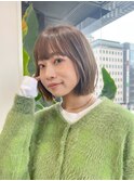 ハイライトカラー/くびれヘア/ボブ/顔周り/レイヤーカット/横浜