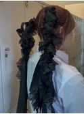 韓国ヘア/韓国/リボンアレンジ/ヘアアレンジ/体育祭