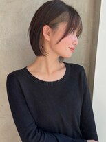 アフロート ルヴア(AFLOAT RUVUA) みね耳かけも可愛いショートボブ♪30代40代50代前下がり小顔新宿