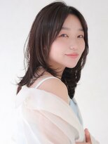 アイニティ(Inity)&nbsp;[Inity]アッシュブラック×レイヤー[髪質改善/心斎橋/縮毛矯正]