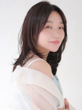 アイニティ(Inity) [Inity]アッシュブラック×レイヤー[髪質改善/心斎橋/縮毛矯正]