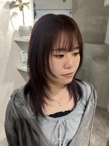 アドネ プライム(adne prime)&nbsp;シャギーカット/ハッシュカット/バーガンディ/ピンクブラウン