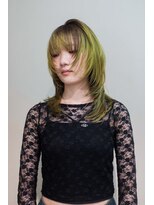 オーパスバイアンブルリュクス 池袋(Opus by ambleluxe)&nbsp;レイヤーカット/ハッシュカット/インナーグリーン