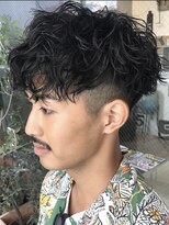 フィフス 大分(fifth)&nbsp;大分ツイストスパイラルパーマメンズカットツーブロックマッシュ