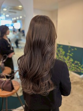 ヘアーブレイス(hair brace) 千葉駅/着物ヘア/大人ガーリー/ダークアッシュ/似合わせカット