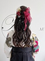 オートル 綱島店(AUTRE by FUGA hair)&nbsp;カチモリハーフアップヘアアレンジ＊卒業式ヘア/袴/リボン