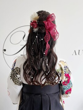オートル 綱島店(AUTRE by FUGA hair) カチモリハーフアップヘアアレンジ＊卒業式ヘア/袴/リボン