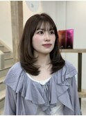 ミディアムレイヤー×ベージュカラー【春日部　越谷】