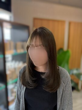 アリカ(arika) ブリーチなしＷカラーでオリーブベージュ◎