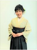和泉美佳 卒業式ウェーブUP(着物・袴スタイル)