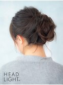 お手軽シニヨン風アレンジ_ 美シルエット